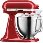 KitchenAid Artisan Batidora Amasadora Robot de Cocina con Cabezal Inclinable, Rojo