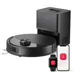 Roborock Q10 S5+ Set Robot Aspirador y Fregasuelos 10000Pa, Negro